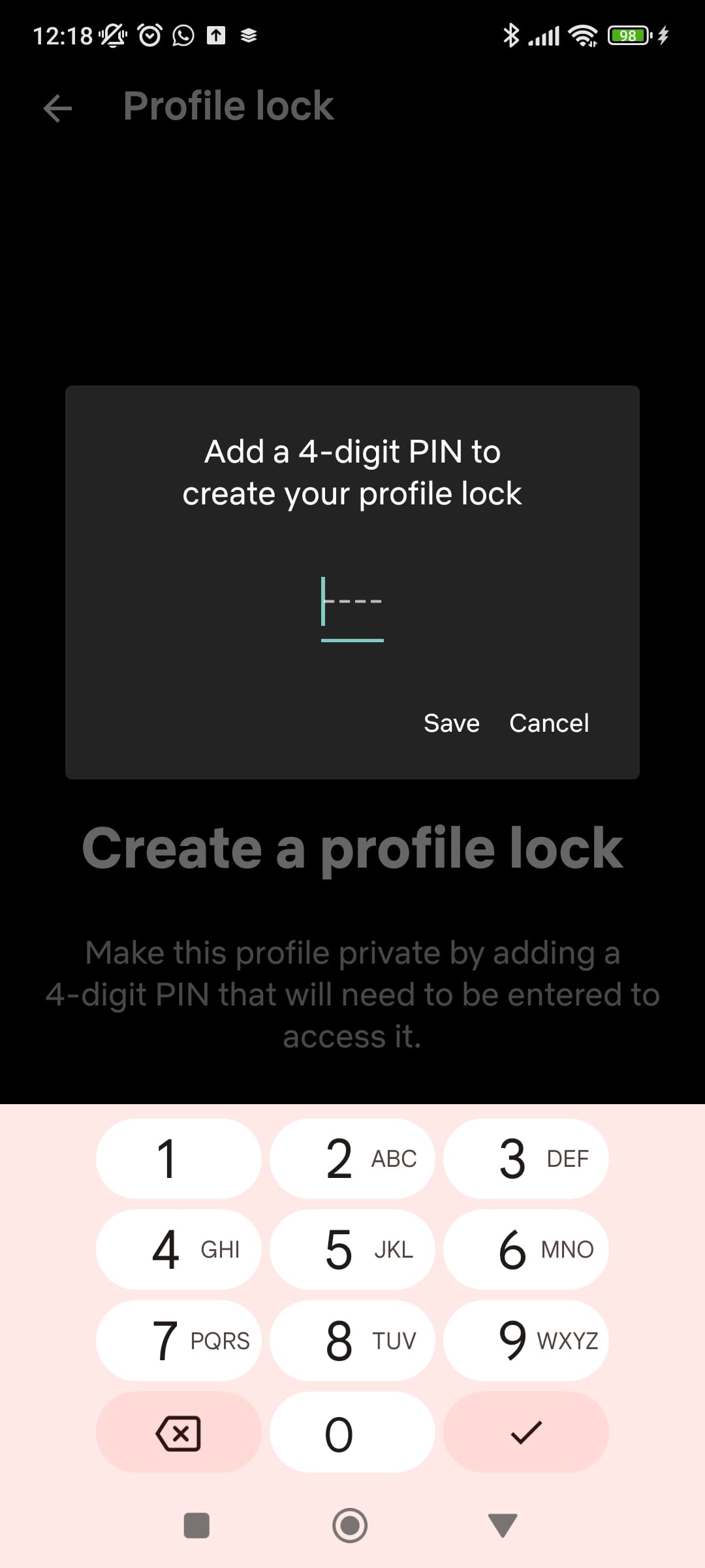 Netflix profile lock PIN