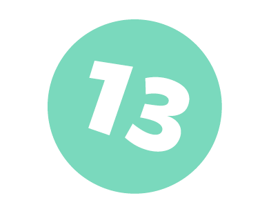 13 minimum age limit icon 