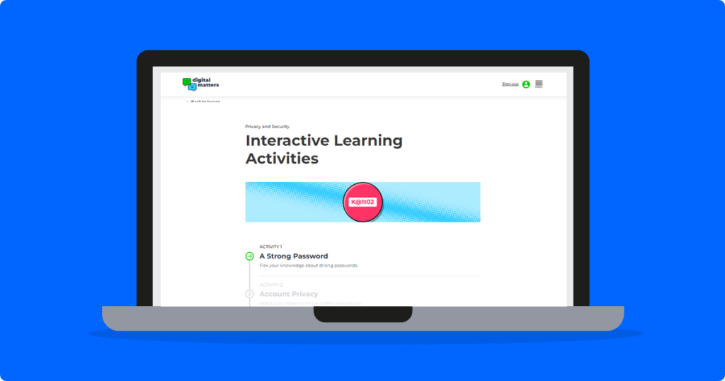 Digital Matters promuje interaktywne uczenie się i angażujące działania.
