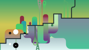 Screenshot of Ibb and Obb gameplay.