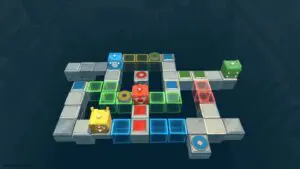 Screenshot of Death Squared gameplay.