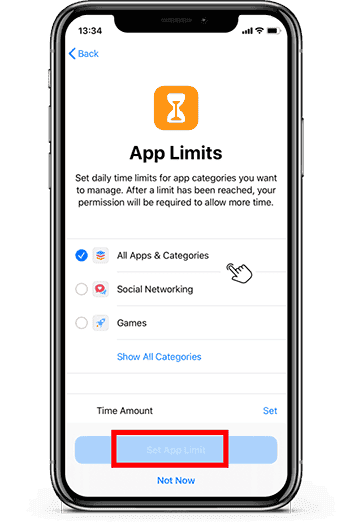 app iphone yn cyfyngu gosodiadau