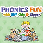 Divertimento fonetico con il logo Biff, Chip e Kipper