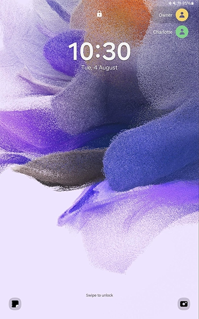 Android tablet lock screen