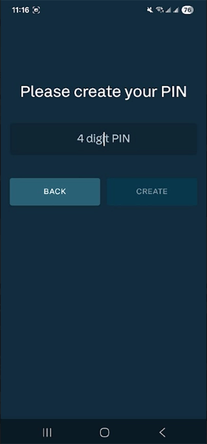 ITVX create PIN