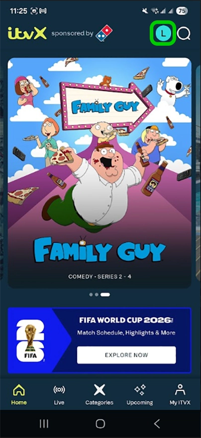 ITVX homepage