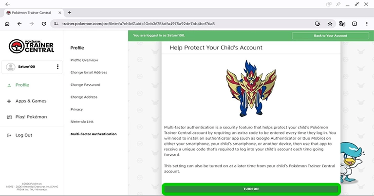 Pokemon Go 2FA