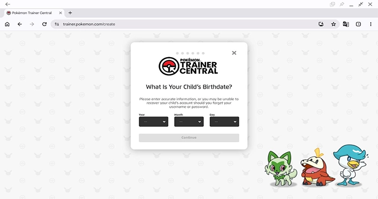 Pokemon Go birthdate
