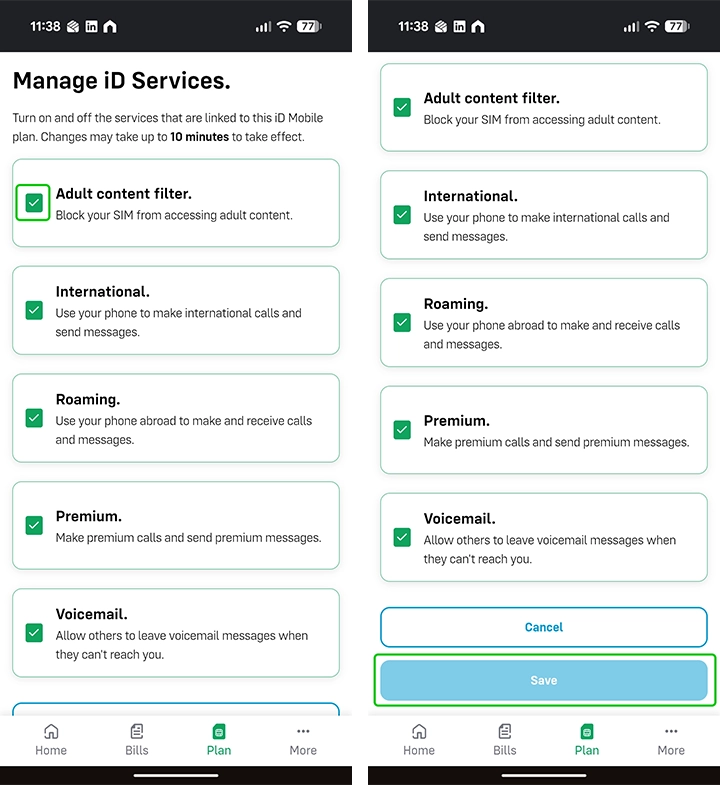 iD Mobile चरण 3 और 4