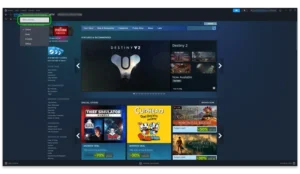 Screenshot of Steam client showing where to add a Friend.