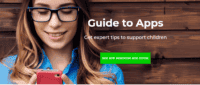 Guide to apps image of girl on phone