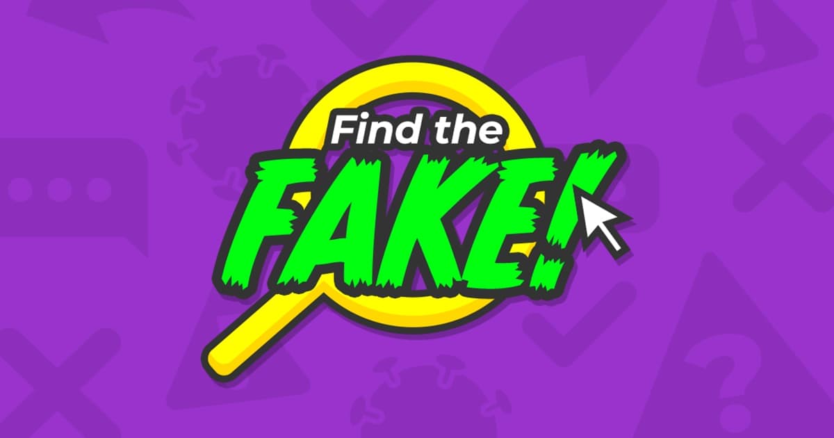 This is the image for: Find the fake quiz