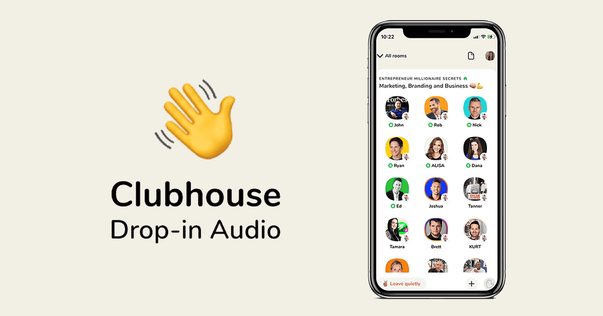 Resultado de imagem para clubhouse marketing app