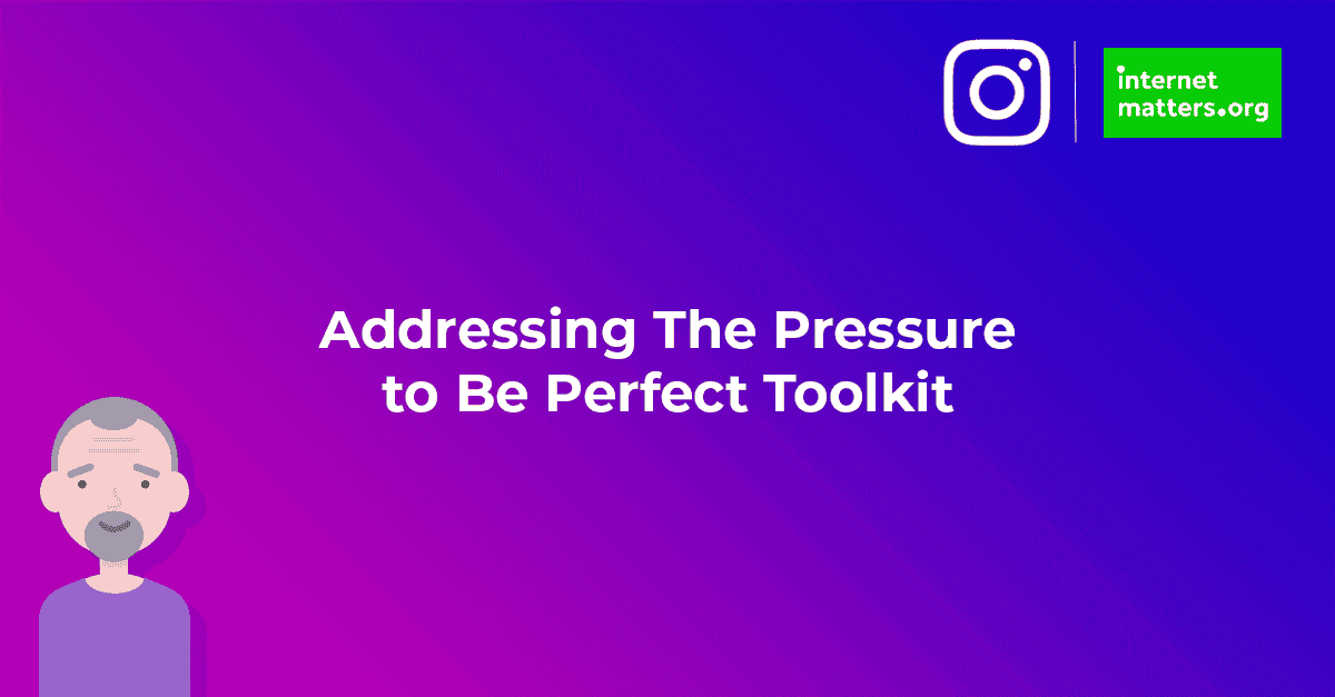 Text reads: "Addressing the pressure to be perfect toolkit"