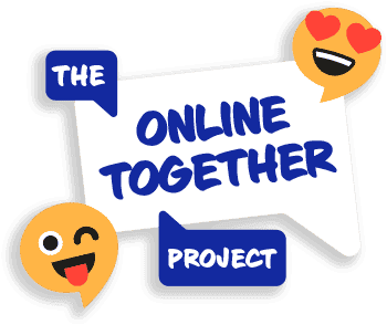 O logotipo do projeto online juntos