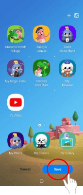 Włączona aplikacja Samsung dla dzieci
