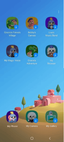 Aplicativo nativo da Samsung para crianças baixado