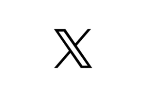 O logotipo do X (antigo Twitter).