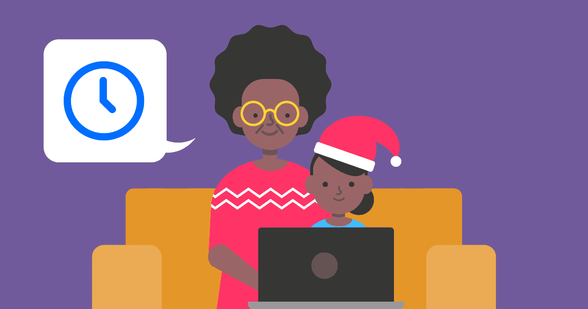 Parlez de la sécurité en ligne des enfants en cette saison festive.