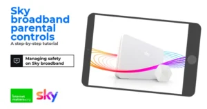 Screenshot of Sky Broadband WiFi Max parental controls video title screen.