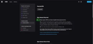 Epic Games spending controls