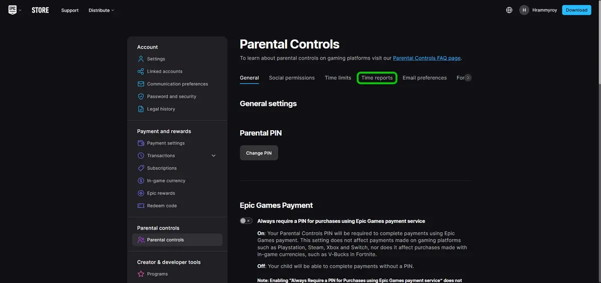 Epic Games Time reports