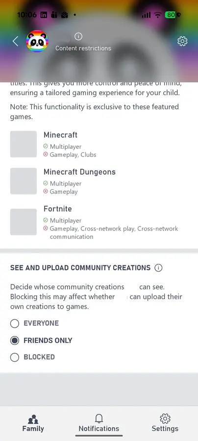 Minecraft PC community upload restrictions