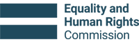 Логотип Комиссии по вопросам равенства и прав человека со знаком равенства.