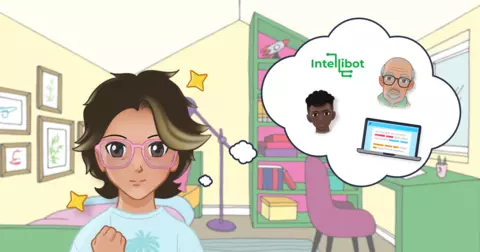 This is the image for: Interactive story about AI tools