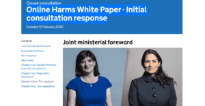 Online harms white paper response