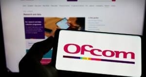 Image of Ofcom's logo and website on devices.
