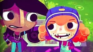 Screenshot of characters from Knights and Bikes family game.