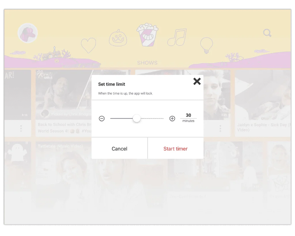 Youtube kids Step 13