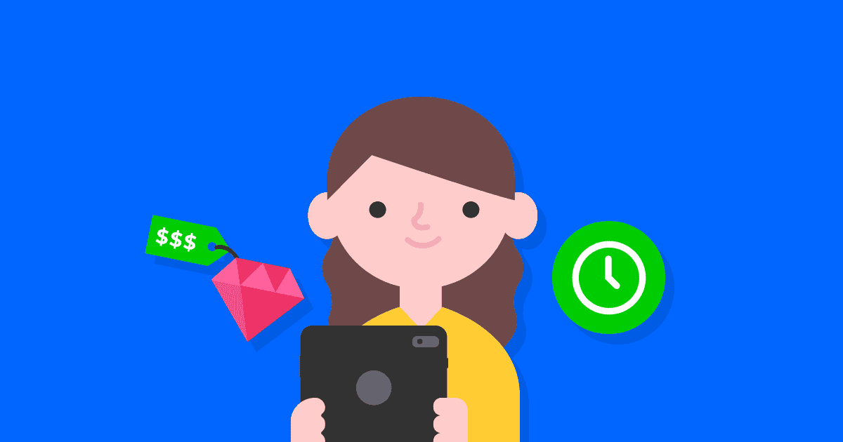 An early years child with a tablet and gaming icons.