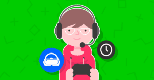 A child playing a game