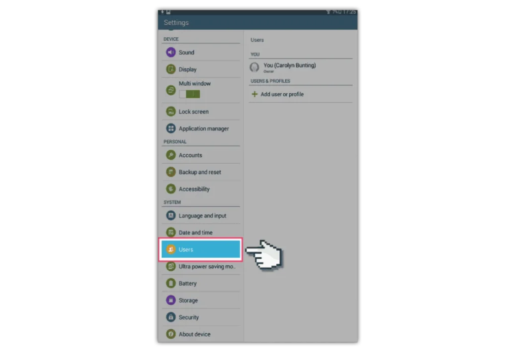 android tablet step 3
