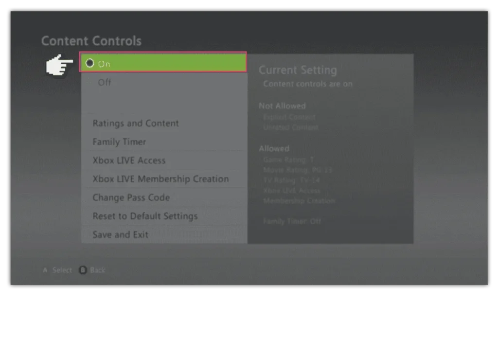 xbox 360 step 3