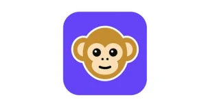 Monkey app logo on white background