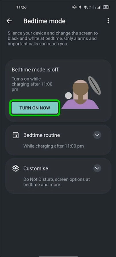 Android bedtime mode 1