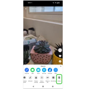Screenshot showing how to delete your own video on TikTok.
