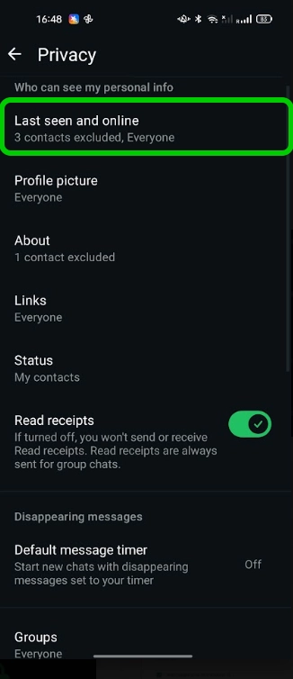 WhatsApp privacy