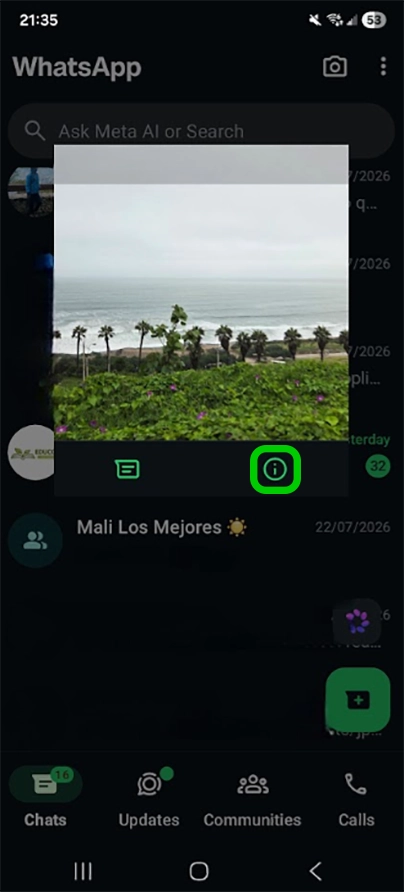 WhatsApp profielvoorbeeld