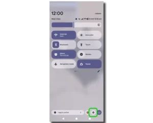 Screenshot of Android phone settings.