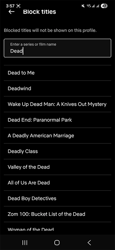 Netflix Block title