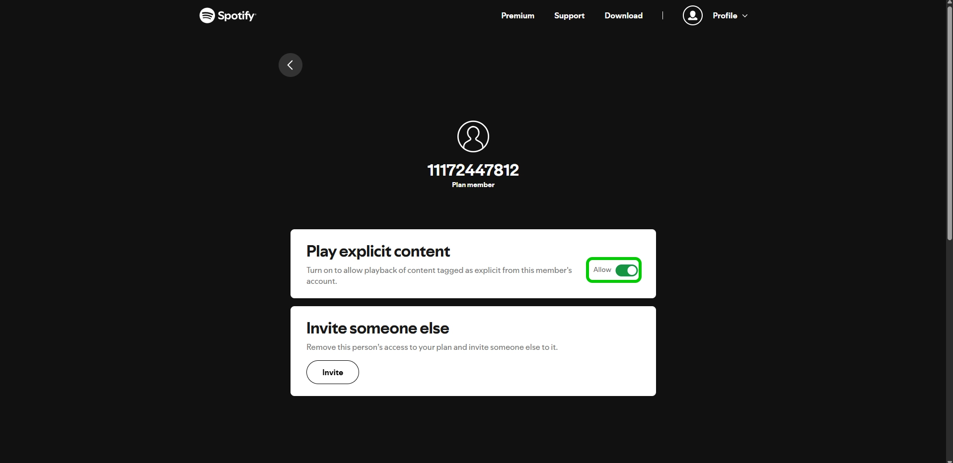 Spotify disable explicit content menu