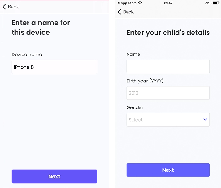 Qustodio child's details page