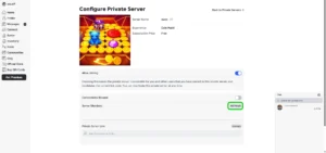 Editing private server Roblox