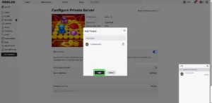 Invite to private server Roblox