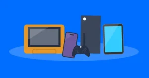 A variety of different digital devices.