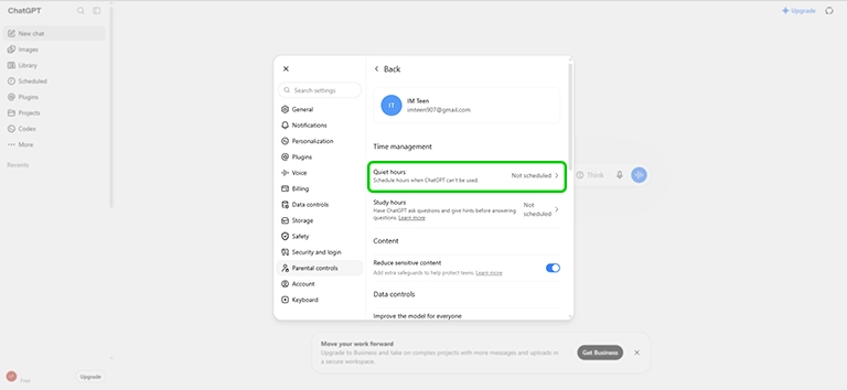 ChatGPT parental controls 